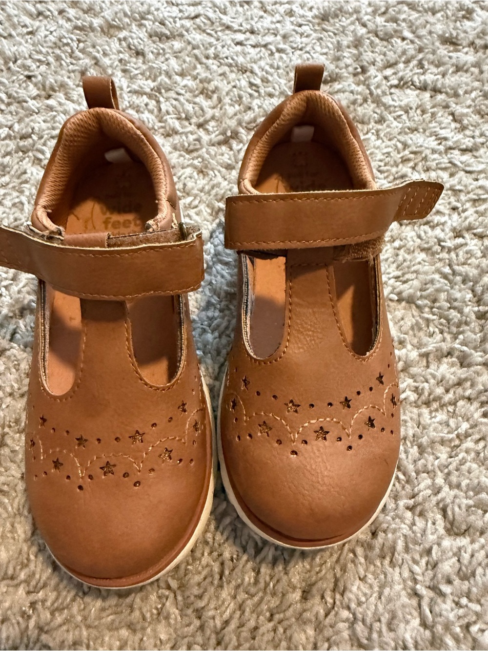 STRIDE RITE Kids Brown T-Strap Mary Jane Shoes